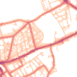 Daytime road noise heatmap for NE30 2HF