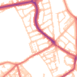 Daytime road noise heatmap for NE30 2JW