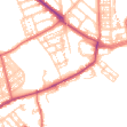 Daytime road noise heatmap for NE30 2RZ