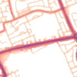 Daytime road noise heatmap for NE30 2TG