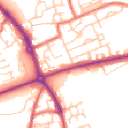 Daytime road noise heatmap for NE30 3ED