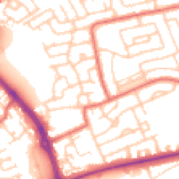 Daytime road noise heatmap for NE30 3PN