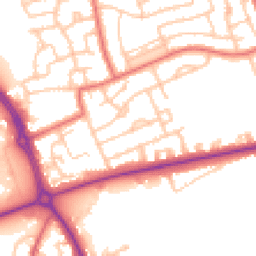 Daytime road noise heatmap for NE30 3QY
