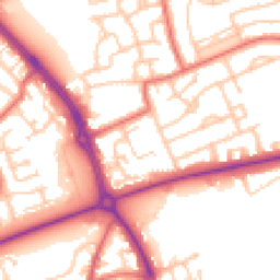 Daytime road noise heatmap for NE30 3RJ