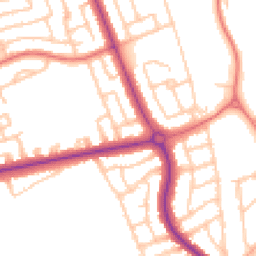 Daytime road noise heatmap for NE30 3SP