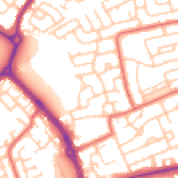 Daytime road noise heatmap for NE30 3UD