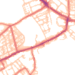 Daytime road noise heatmap for NE30 4AD