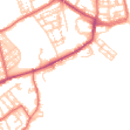 Daytime road noise heatmap for NE30 4AQ