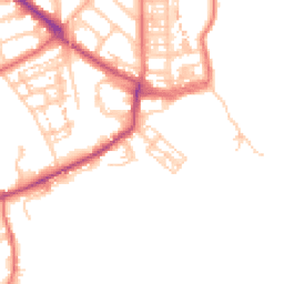 Daytime road noise heatmap for NE30 4AZ