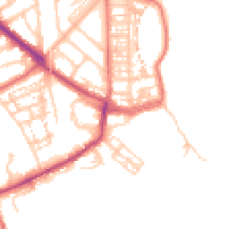 Daytime road noise heatmap for NE30 4BP