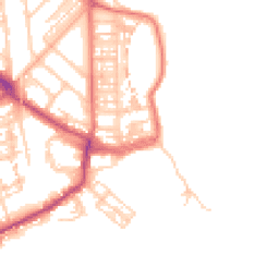 Daytime road noise heatmap for NE30 4DU