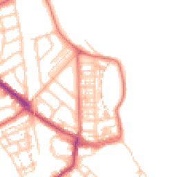 Daytime road noise heatmap for NE30 4EU