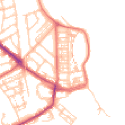 Daytime road noise heatmap for NE30 4EY