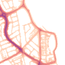 Daytime road noise heatmap for NE30 4JU