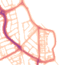Daytime road noise heatmap for NE30 4JX