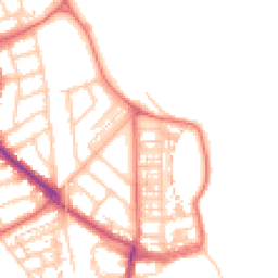 Daytime road noise heatmap for NE30 4LG