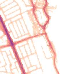 Daytime road noise heatmap for NE30 4PA