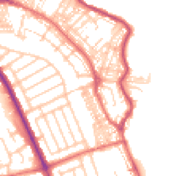 Daytime road noise heatmap for NE30 4PF