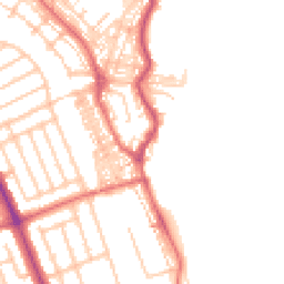 Daytime road noise heatmap for NE30 4PN