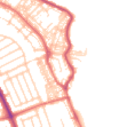 Daytime road noise heatmap for NE30 4PY