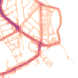 Daytime road noise heatmap for NE30 4RP