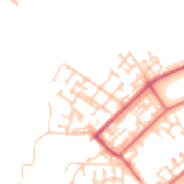 Daytime road noise heatmap for NE31 1AZ