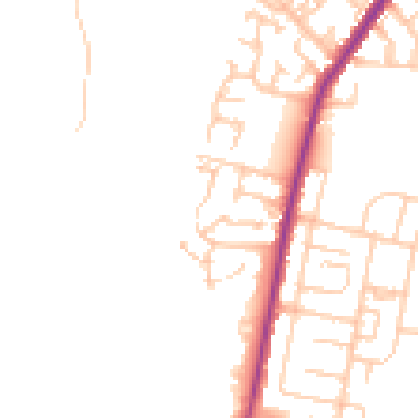 Daytime road noise heatmap for NE31 1BF