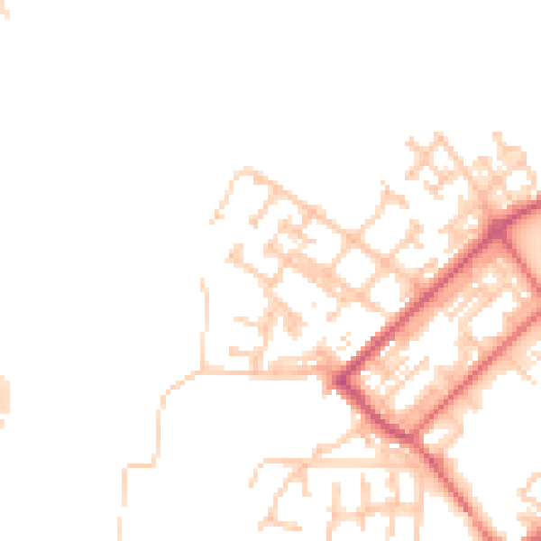 Daytime road noise heatmap for NE31 1DG