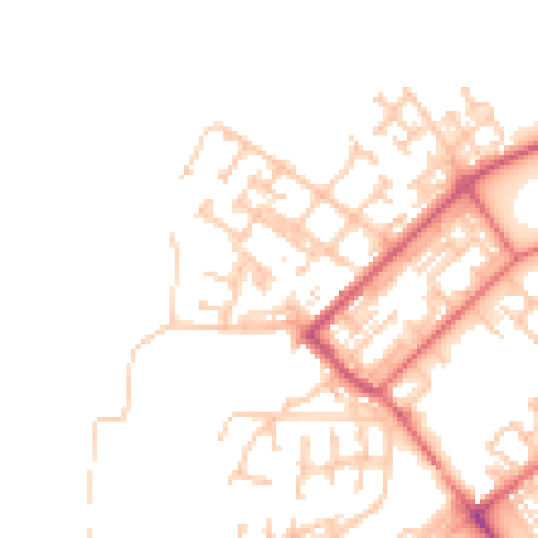 Daytime road noise heatmap for NE31 1DZ