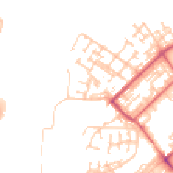 Daytime road noise heatmap for NE31 1EA