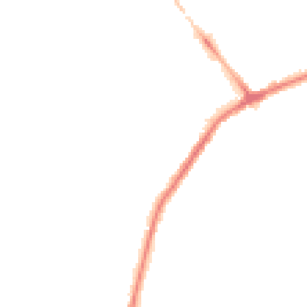 Night-time road noise heatmap for NE31 1LZ
