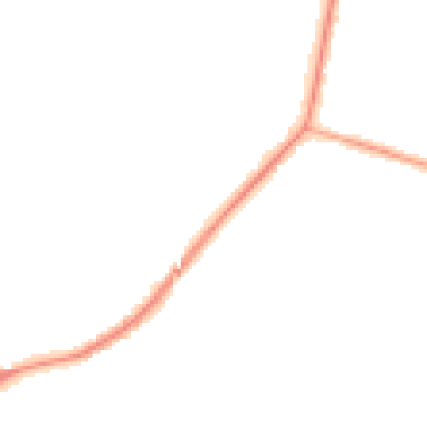 Night-time road noise heatmap for NE31 1UF