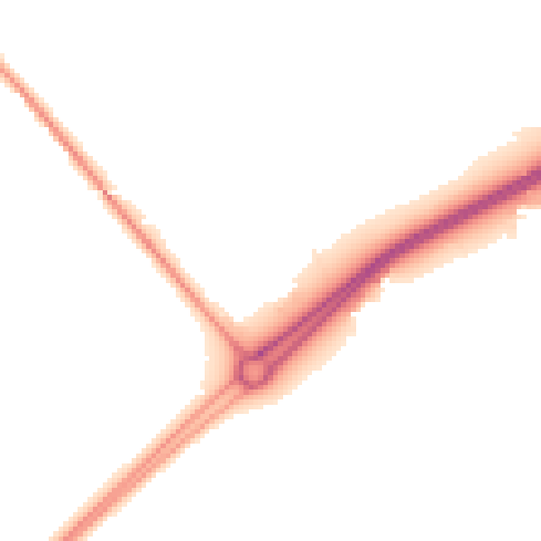 Night-time road noise heatmap for NE31 2EX