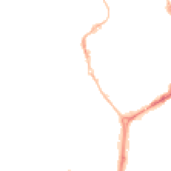 Night-time road noise heatmap for NE33 1EA
