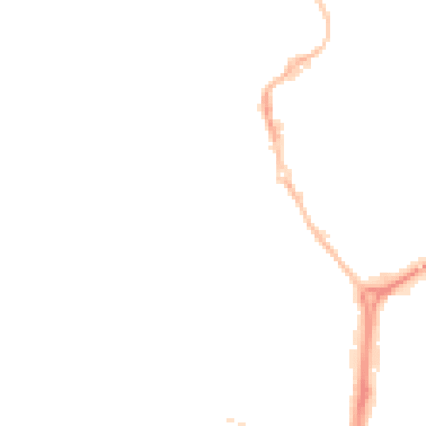 Night-time road noise heatmap for NE33 1EX