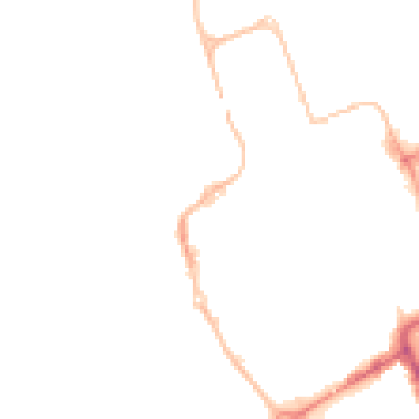 Night-time road noise heatmap for NE33 1JF