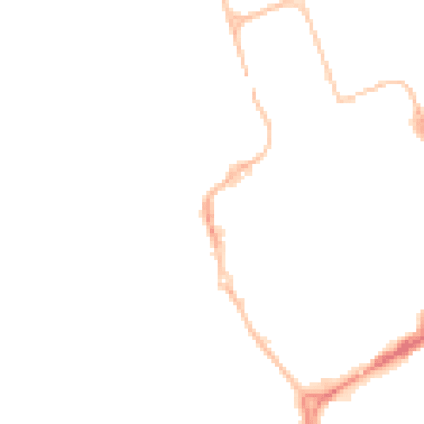 Night-time road noise heatmap for NE33 1JJ