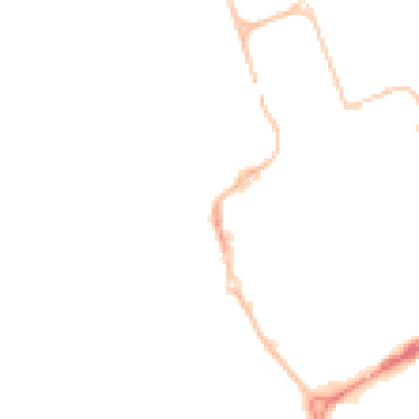 Night-time road noise heatmap for NE33 1JR