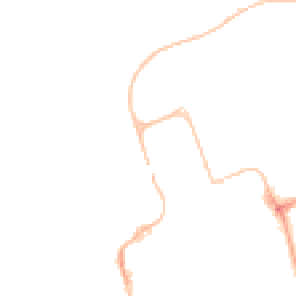Night-time road noise heatmap for NE33 1JY
