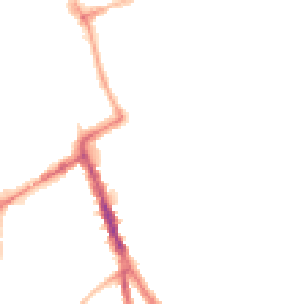 Night-time road noise heatmap for NE33 2TA