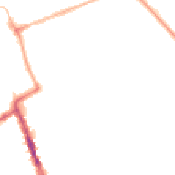 Night-time road noise heatmap for NE33 2TF