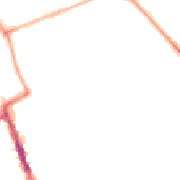 Night-time road noise heatmap for NE33 2TQ