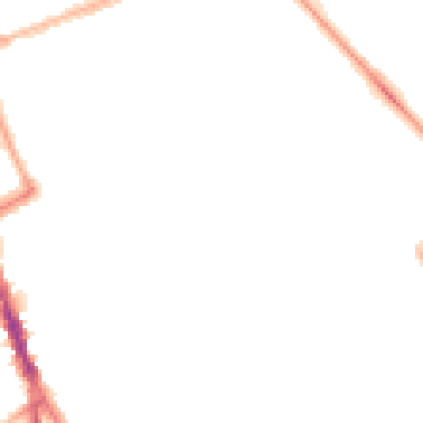 Night-time road noise heatmap for NE33 3NT
