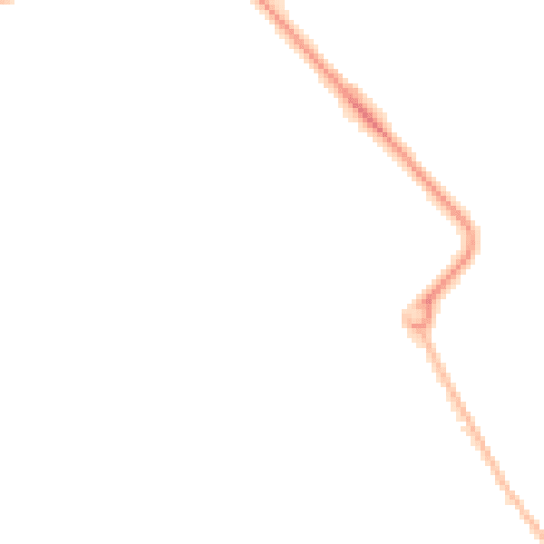 Night-time road noise heatmap for NE33 3NY