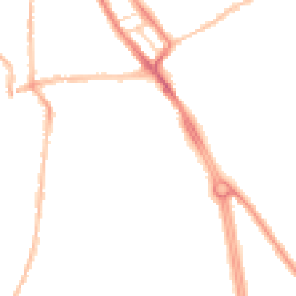 Night-time road noise heatmap for NE33 4UP
