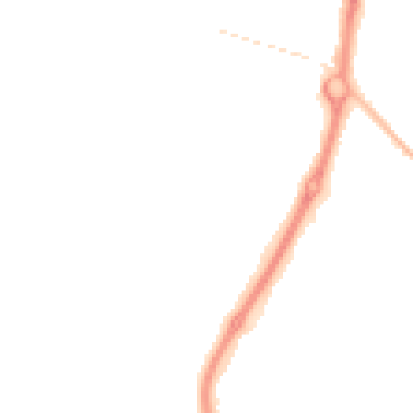 Night-time road noise heatmap for NE33 5DQ
