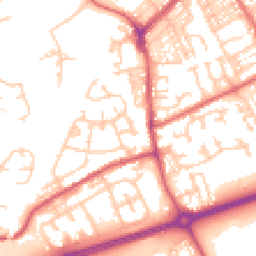Daytime road noise heatmap for NE34 0AN