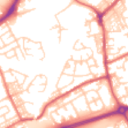 Daytime road noise heatmap for NE34 0BF