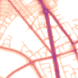 Daytime road noise heatmap for NE34 0DS
