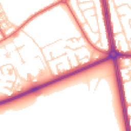 Daytime road noise heatmap for NE34 0HL